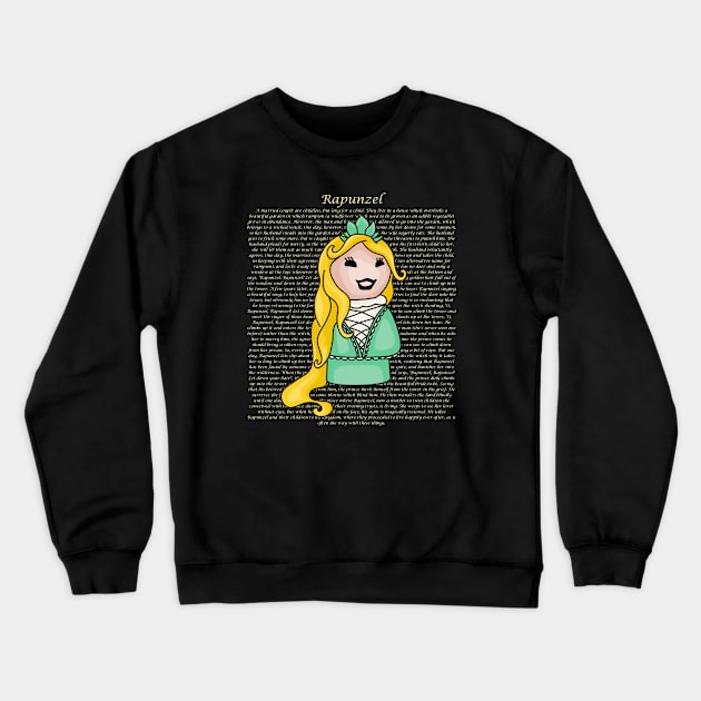 Little Rapunzel Story Crewneck Sweatshirt by Slightly Unhinged